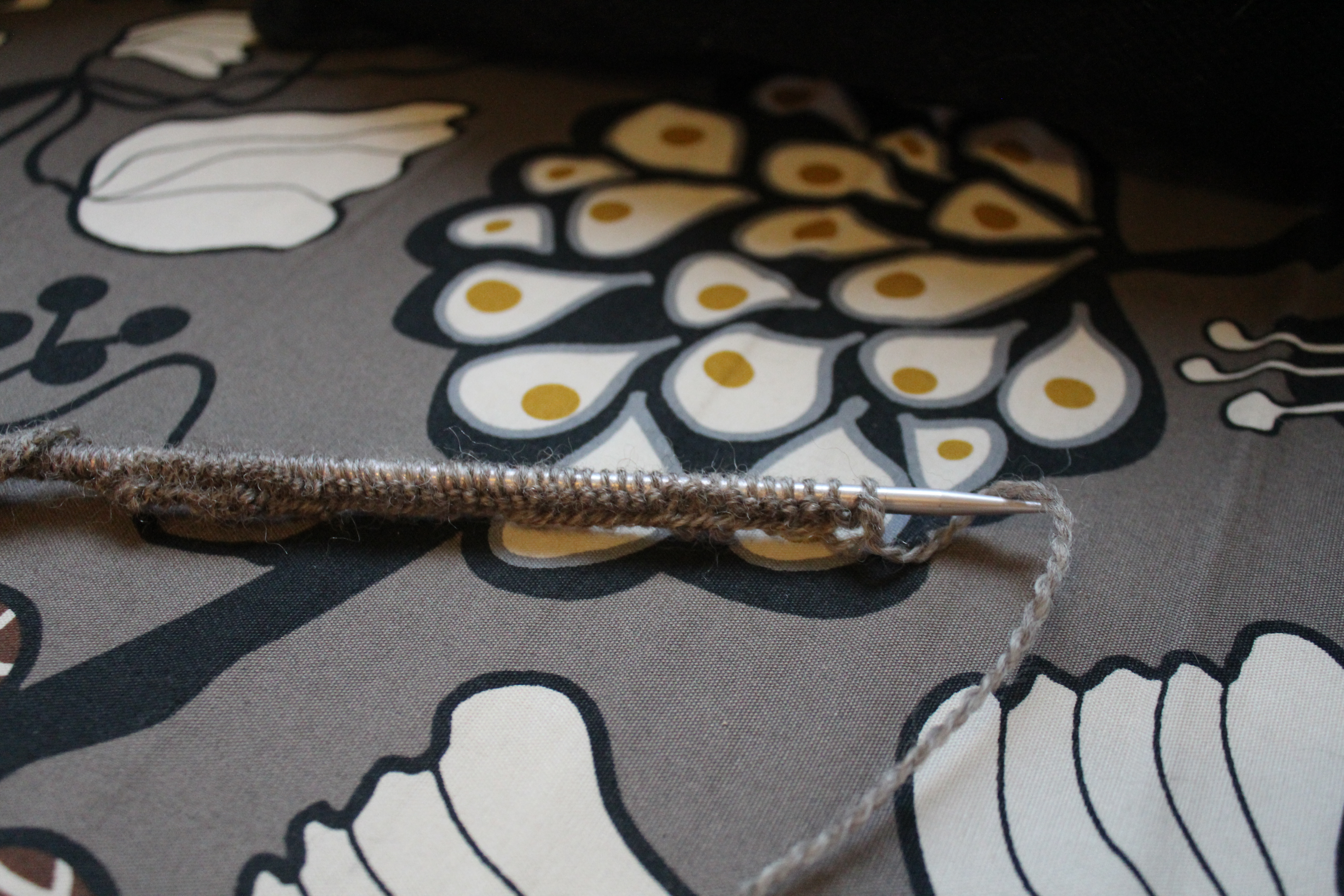 Brown fronts of Midtown cardigan in progress